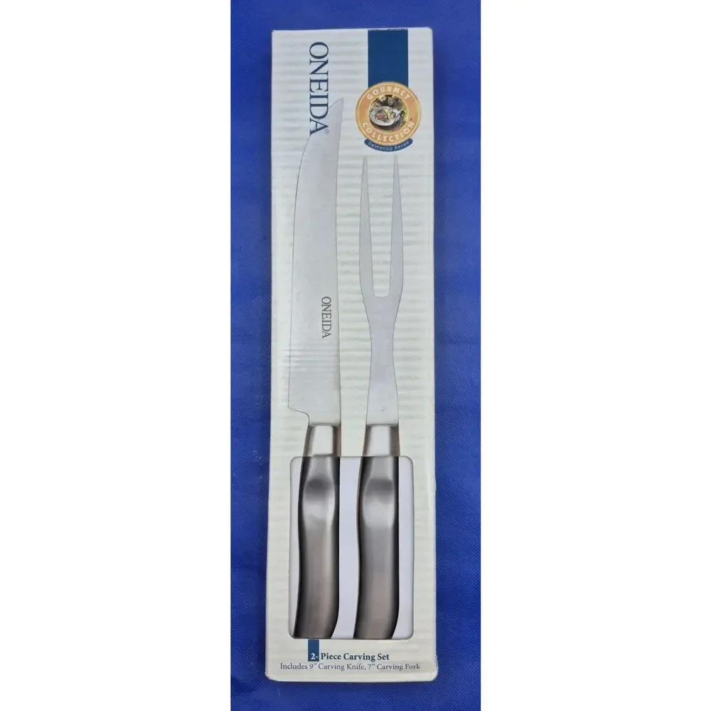 Oneida Two-Piece Carving Set Fine 18/10 Stainless Steel NEW